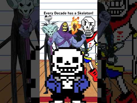 Every Decade has a Skeleton! #skeleton #sans