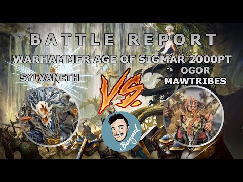 WARHAMMER AGE OF SIGMAR BATTLE REPORT 2000PTS Sylvaneth VS Ogor Mawtribes
