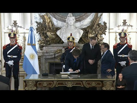 Argentina's Milei swears in Manuel Adorni as new chief of staff | AFP