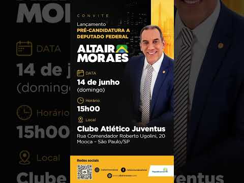 Domingo, 14/06 às 15h – Rua Comendador Roberto Ugolini, 20