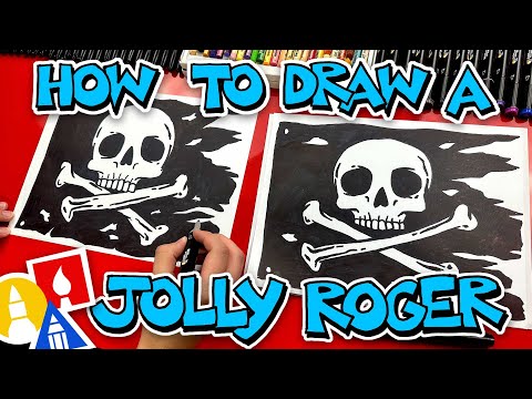How To Draw A Jolly Roger Pirate Flag