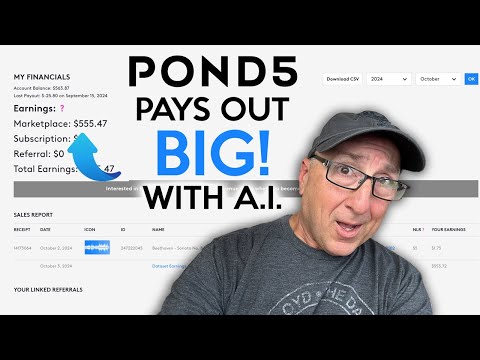 No One Can Believe How Much Pond5 Paid Out For A.I. DataSet Earnings! How Much and Why? 🤓 💰🤖