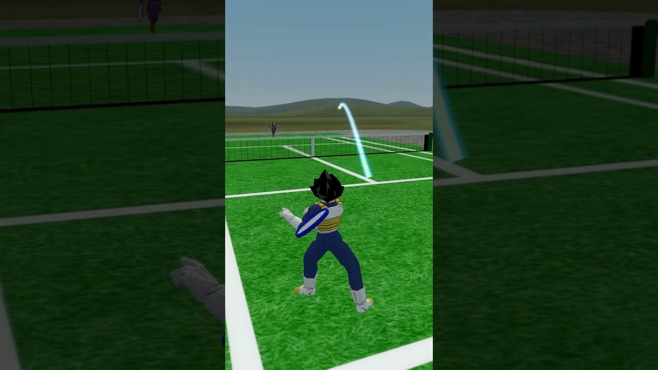 ピッコロとテニスをする王子 (Vegeta playing tennis with Piccolo)