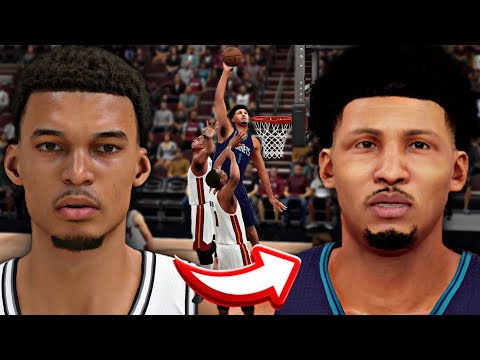 I made Victor Wembanyama in NBA 2K16 and he BROKE the game