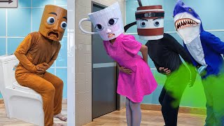 Tung Tung Tung Sahur troll Ballerina Cappucina vs Tralalero Tralala💩🤪| Italian Brainrot In Real Life