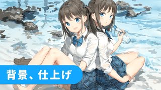 sensei by pixiv 第180回 - キャラクター / メイキング / Anmiイラストメイキングコース / 背景・仕上げ