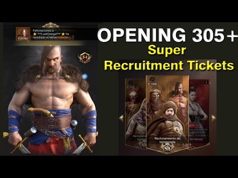 S4 Season - Opening 305+ Super Recruitment Tickets ⭐RISE OF EMPIRE⭐