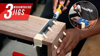 3 woodworking joinery jigs