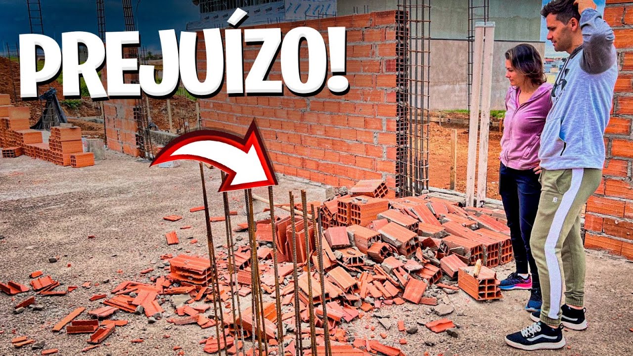 O VENTO DERRUBOU AS PAREDES DA NOSSA OBRA E DEU PREJUÍZO!