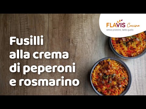 FLAVIS CUCINA – FUSILLI ALLA CREMA DI PEPERONI E ROSMARINO