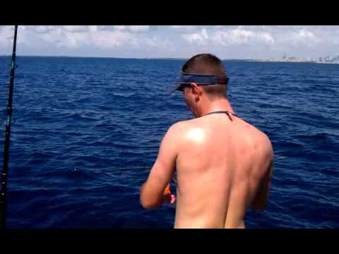 Aziz Fishing on the Reward in Miami Beach