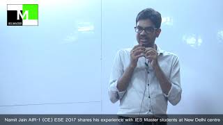 Namit Jain, IES Master Regular Classroom Student,in an Open Session at IES Master