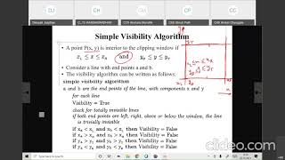 Lecture 31 - Computer Graphics - Line Clipping_Simple Visibility Algorithm - Deepali Jaadhav