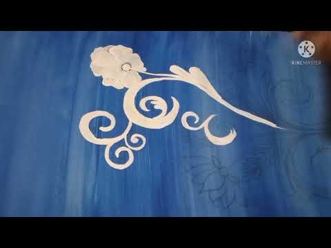 flower painting wall design! pragya's art