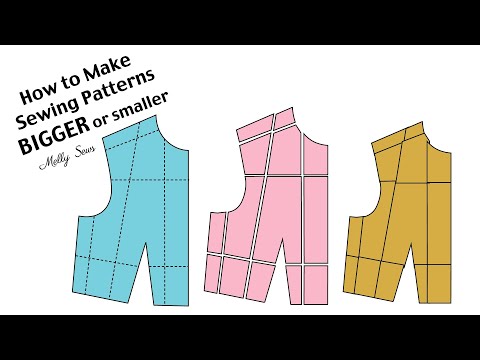 How to Make a Pattern Bigger or Smaller - Pattern Grading