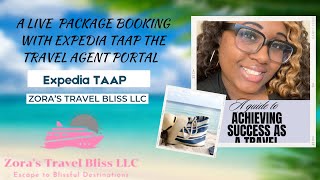 How to book a package booking through supplier Expedia TAAP. Travel ag