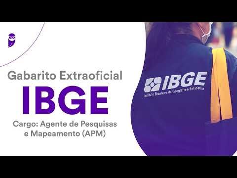 Gabarito Extraoficial IBGE - Agente de Pesquisas e Mapeamento