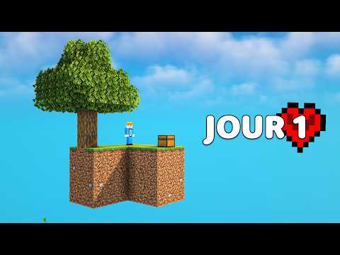 Début d'une Nouvelle SURVIE Hardcore sur Minecraft SKYBLOCK #1