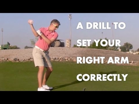 Golf Drill - The Correct Right Arm / Shoulder Movement