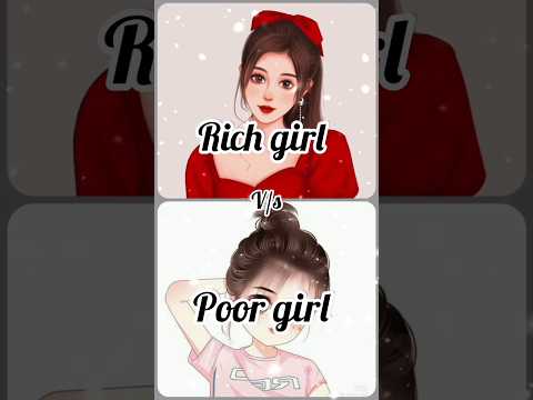 💫Rich girl vs poor girl✨ heels 👠 dress 👗 makeup 💄 purse 👛 etc #shorts