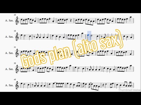 Gods plan (alto sax)