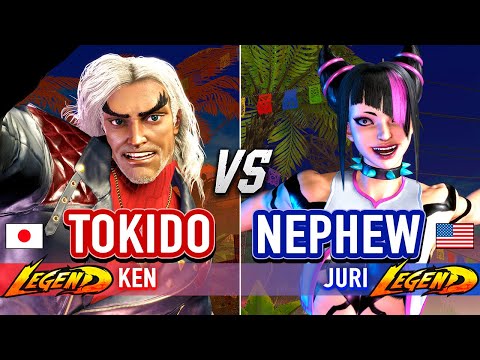 SF6 🔥 TOKIDO (Ken) vs NEPHEW (Juri) 🔥 Street Fighter 6 High Level Gameplay