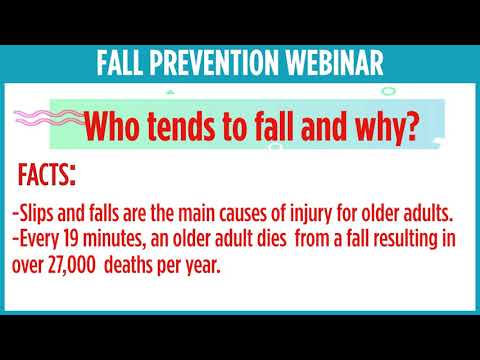 Senior Safety- By the Numbers (Fall Prevention Webinar - Trailer)