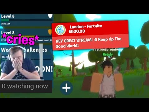 I donated to Streamers with NO VIEWERS to help them grow! (EMOTIONAL)