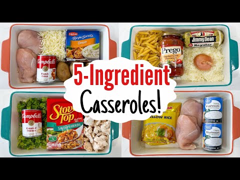 5-INGREDIENT Super Quick & EASY Casserole Dinner Recipes! | Best Oven Baked Meals | Julia Pacheco