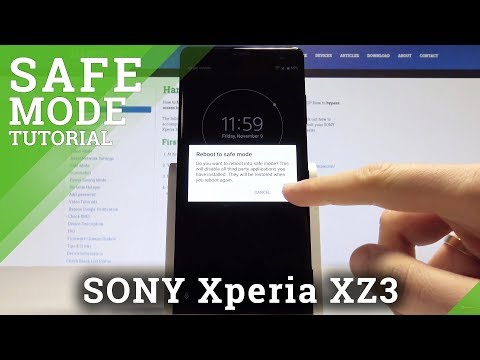 How to Enable Safe Mode in SONY Xperia XZ3 - Disable Safe Mode