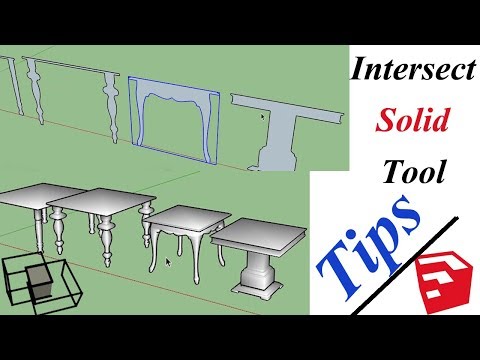 Intersect Solid tool Tips in Sketchup | sketchup Tips and Tricks