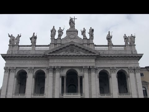Archbasilica of St. John Lateran Basilica in Rome,HQ-HD/1080p Video