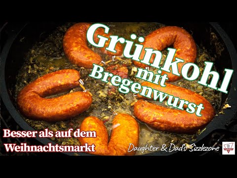 So simple & so delicious! Kale with Bregenwurst sausage – better than at the Christmas market – D...