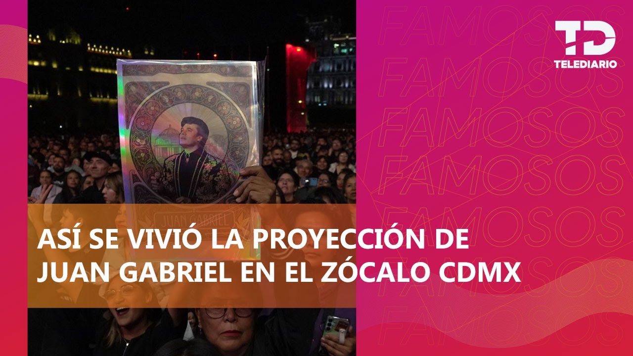 Más de 170 mil personas se reunieron para ver la proyección del concierto de Juan Gabriel en Zócalo