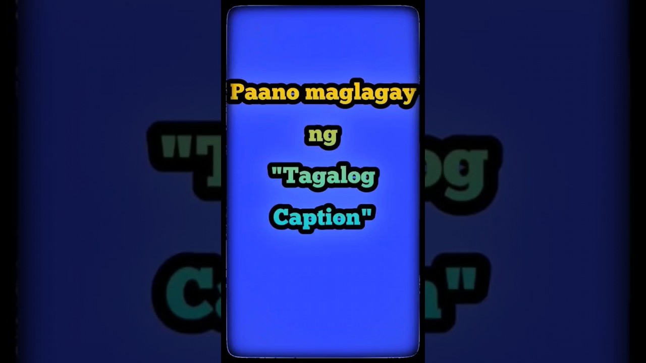 Paano maglagay ng tagalog caption using capcut #shortsfeed #shortsyoutube
