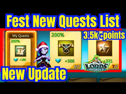 Lords Mobile New Guild Fest Update Explained | Full Quest List, Personal Quests, Bonus Rewards 