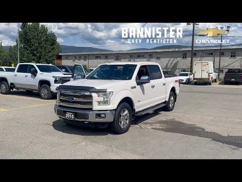 2015 Ford F-150 4WD SuperCrew Styleside 5-1/2 Ft Box Lariat in White for sale at Bannister Chevrolet Penticton in Penticton, BC