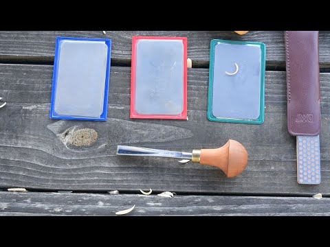 How to sharpen a v tool by hand - How to sharpen a v tool for wood carving