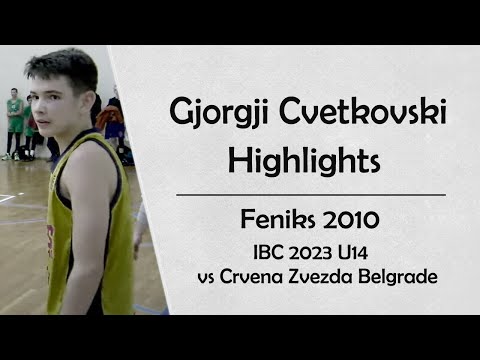 Gjorgji Cvetkovski Highlights vs Crvena Zvezda
