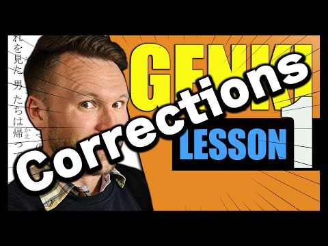 All Corrections for Genki Lesson 1 | ToKini Andy