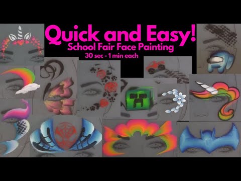 Quick & Easy Face Painting For School Fairs/ Church Events  ~ Arielpaints