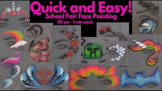 Quick & Easy Face Painting For School Fairs/ Church Events ~ Arielpaints