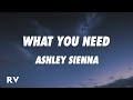 Ashley Sienna - What You Need (sped up) (Lyrics)