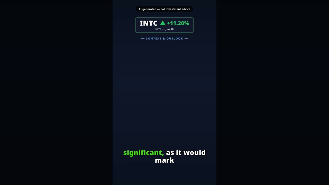 Why Is Intel Stock Surging Today? INTC +11.20% (Jun 18) — Apple Partnership Announced