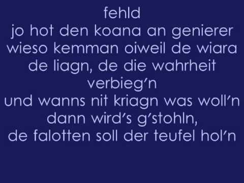 Hubert von Goisern - Brenna duads guat - Lyrics