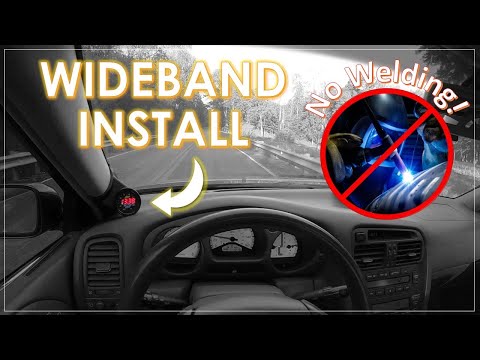 Installing an AEM UEGO wideband AFR sensor WITHOUT a welder! (Lexus GS400 shown)