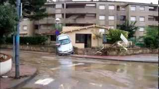 preview picture of video 'Inundaciones San Antonio de Calonge Gerona'