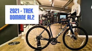 2021 - Trek Domane AL2 Disc - Blue - Shimano Claris