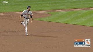 Gillaspie delivers three-run homer in 9th