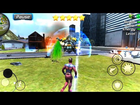 Hurricane superhero: wind tornado vegas mafia: Destroyed military tank & robot 🤖👍
